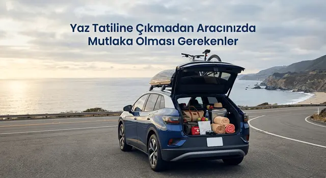 Yaz Tatili Yolunda Aracınızda Mutlaka Bulunması Gerekenler Rehberi