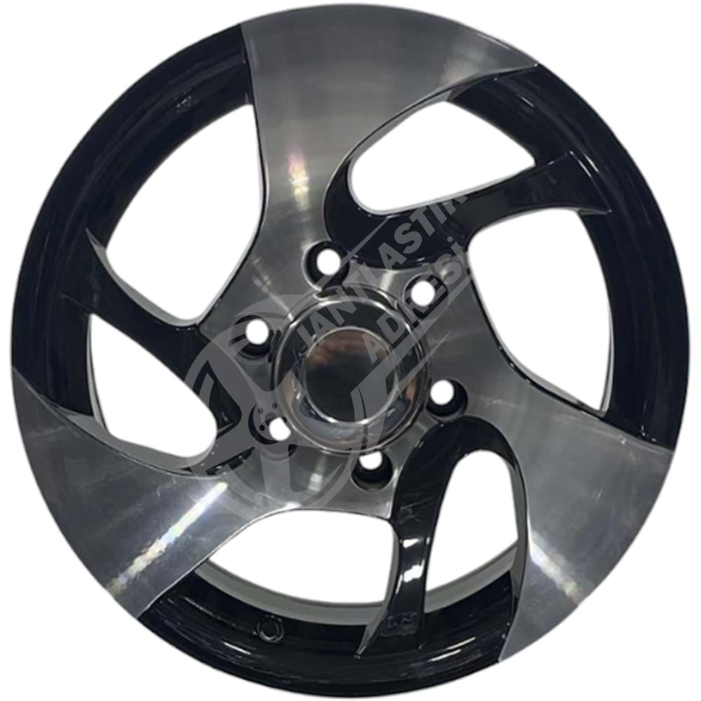 7.0X16 PCD 6X139.7 DJ-374 Black Machined ET15 110