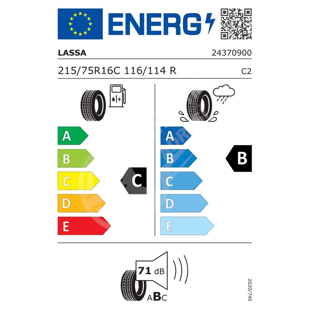 215/75R16C 10PR 116/114R Lassa Transway 2