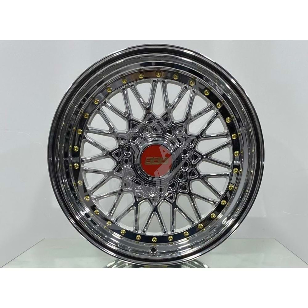 9.5X18 PCD 5X112 BK-942 Chrome ET35 72.6