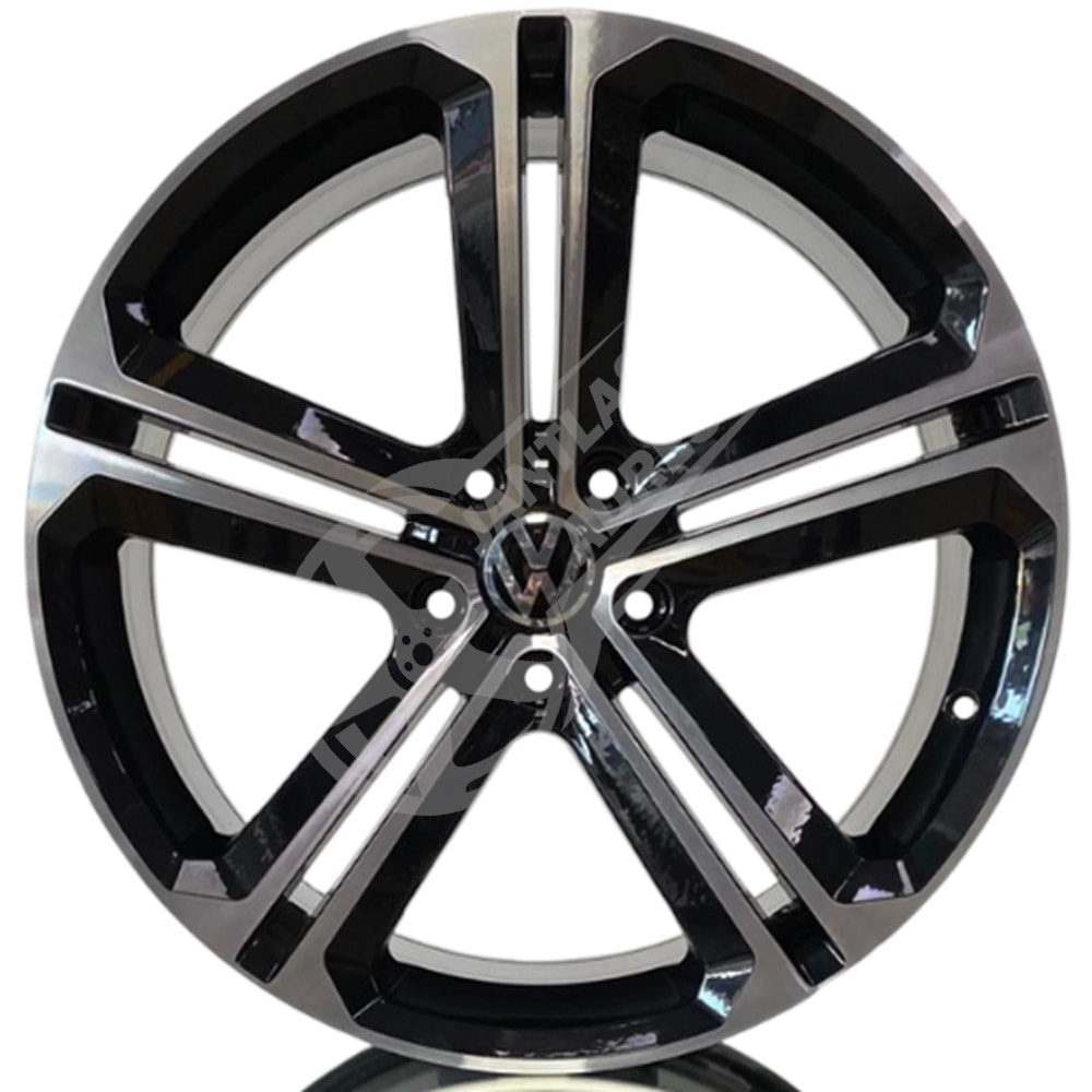 8.5X19 PCD 5X112 DY-1019 Black Diamond Mallory ET40 57.1