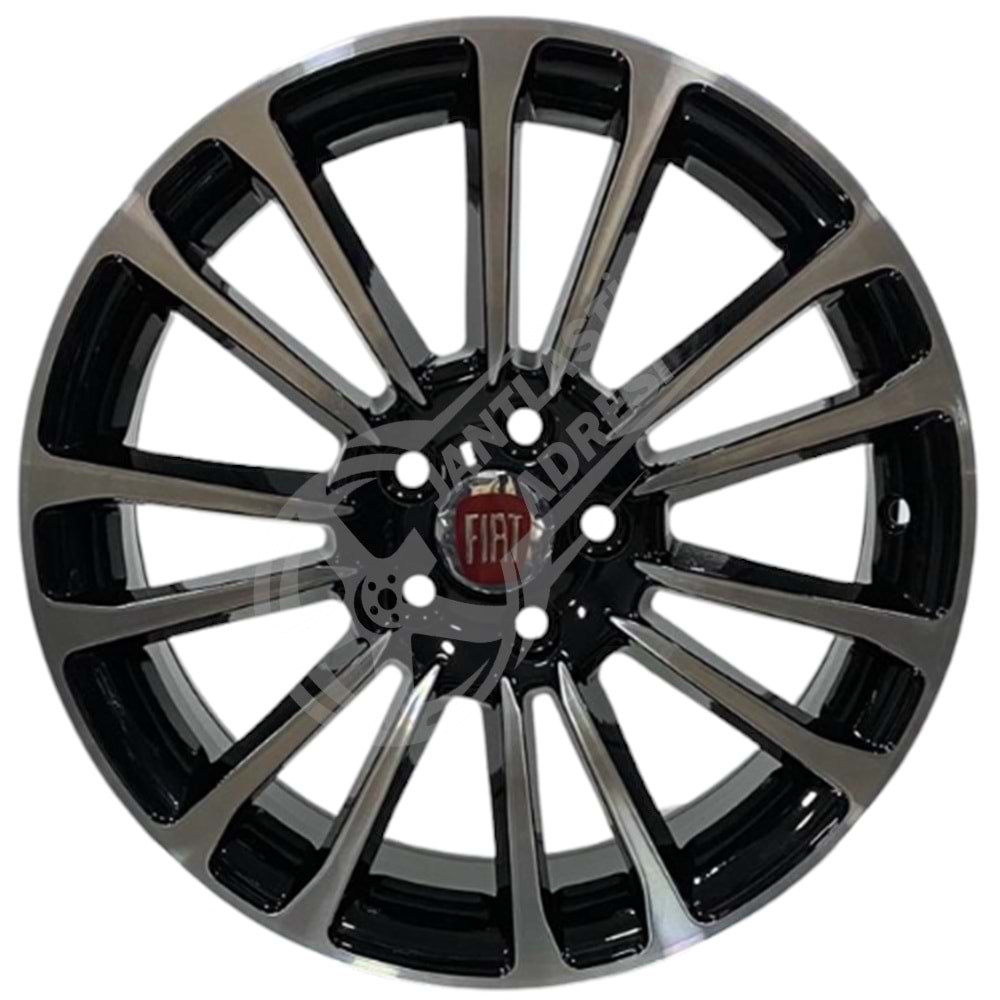 7.0X16 PCD 5X98 DY-956 Black Diamond ET39 58.1