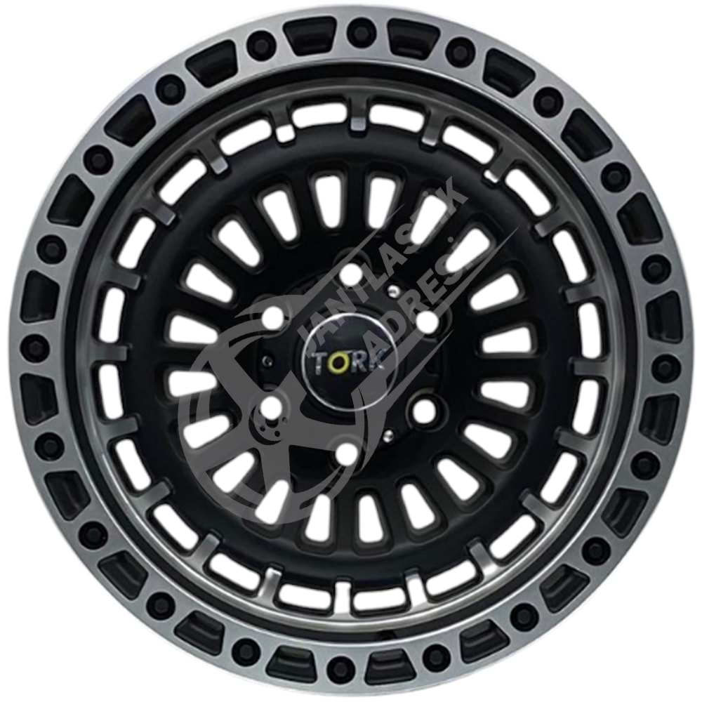 9.0X17 PCD 6X114.3 Tork-3369 Matt Black Grey ET40 66.1