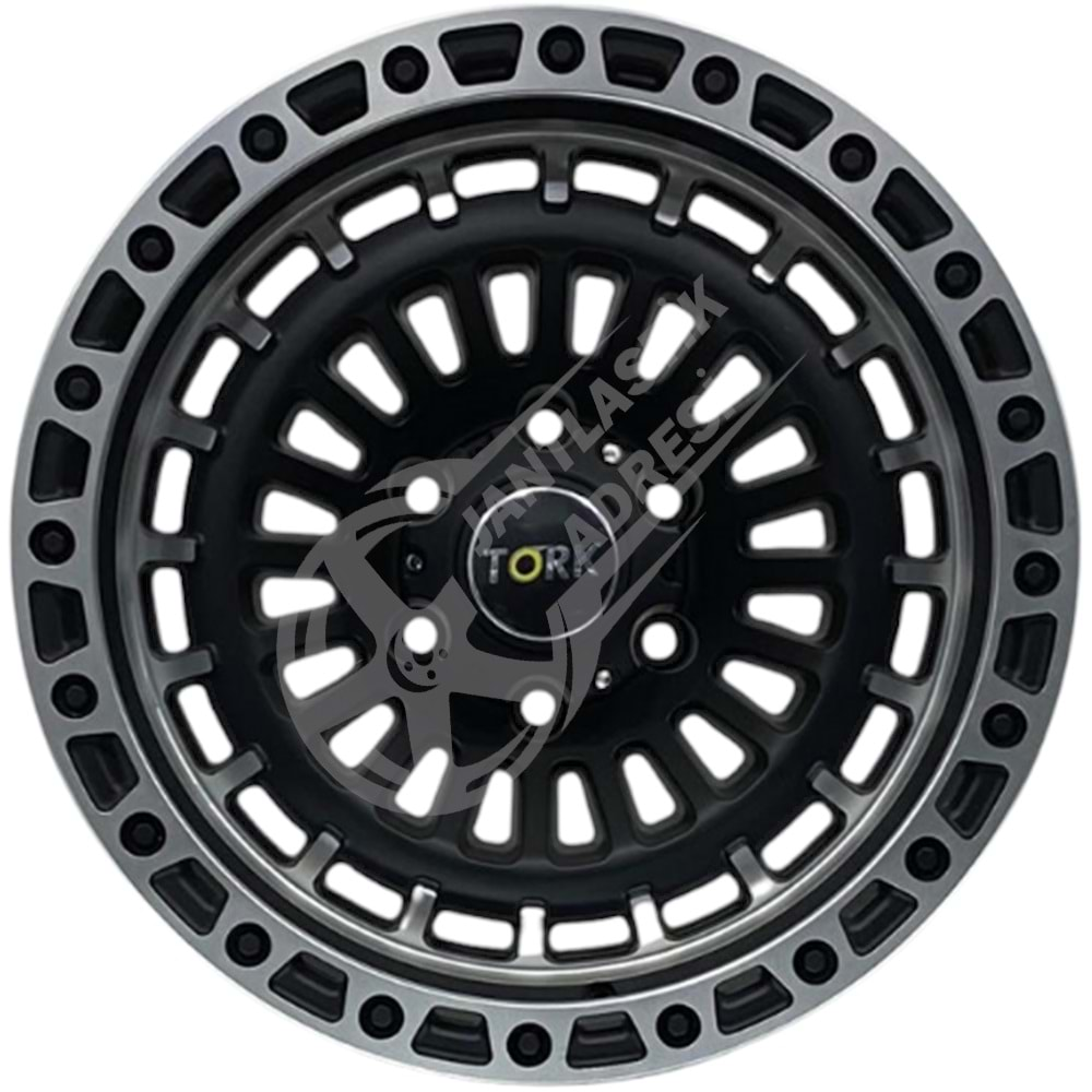 9.0X17 PCD 6X139.7 Tork-3369 Matt Black Grey ET40 110