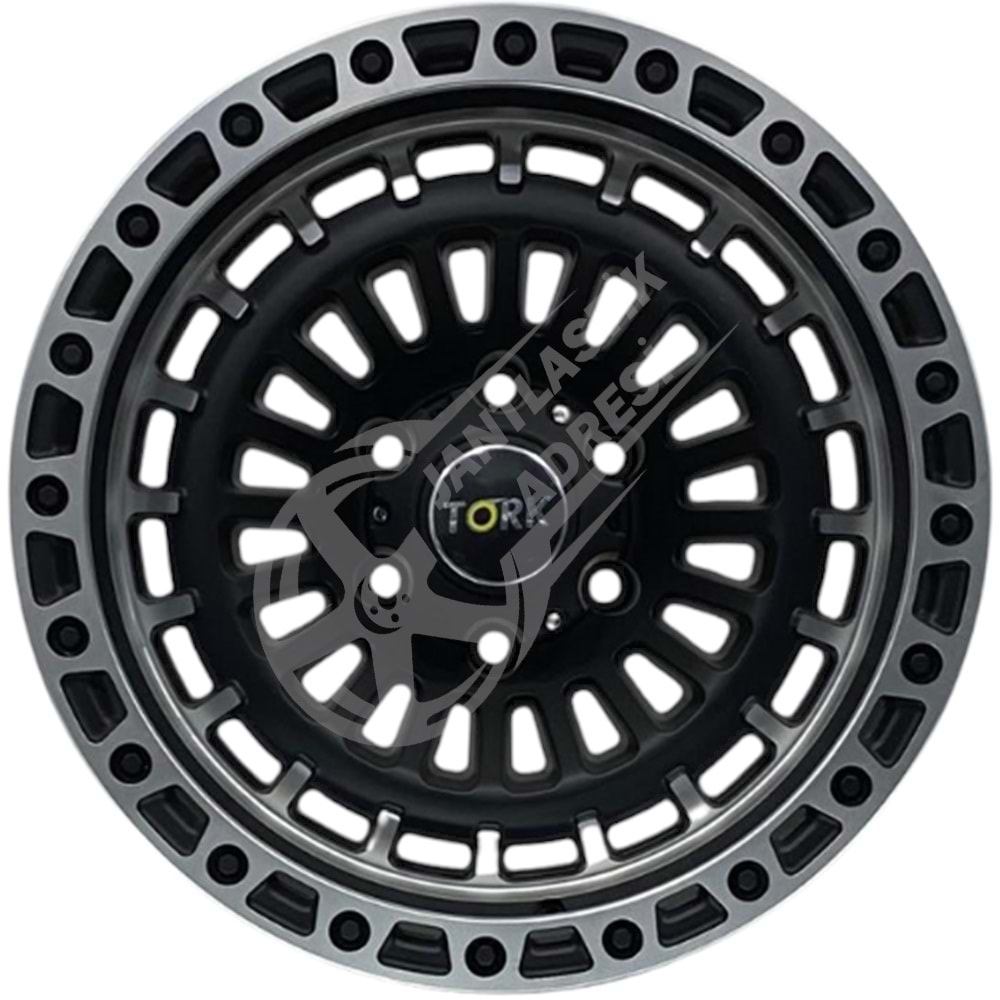 9.0X17 PCD 6X139.7 Tork-3369 Matt Black Gloss MAC ET40 110