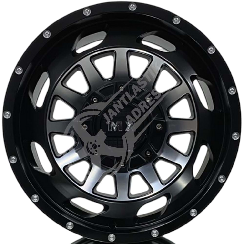 9.0X17 PCD 6X114.3 EMR-1438 Black Millin Diamond ET0 66.1