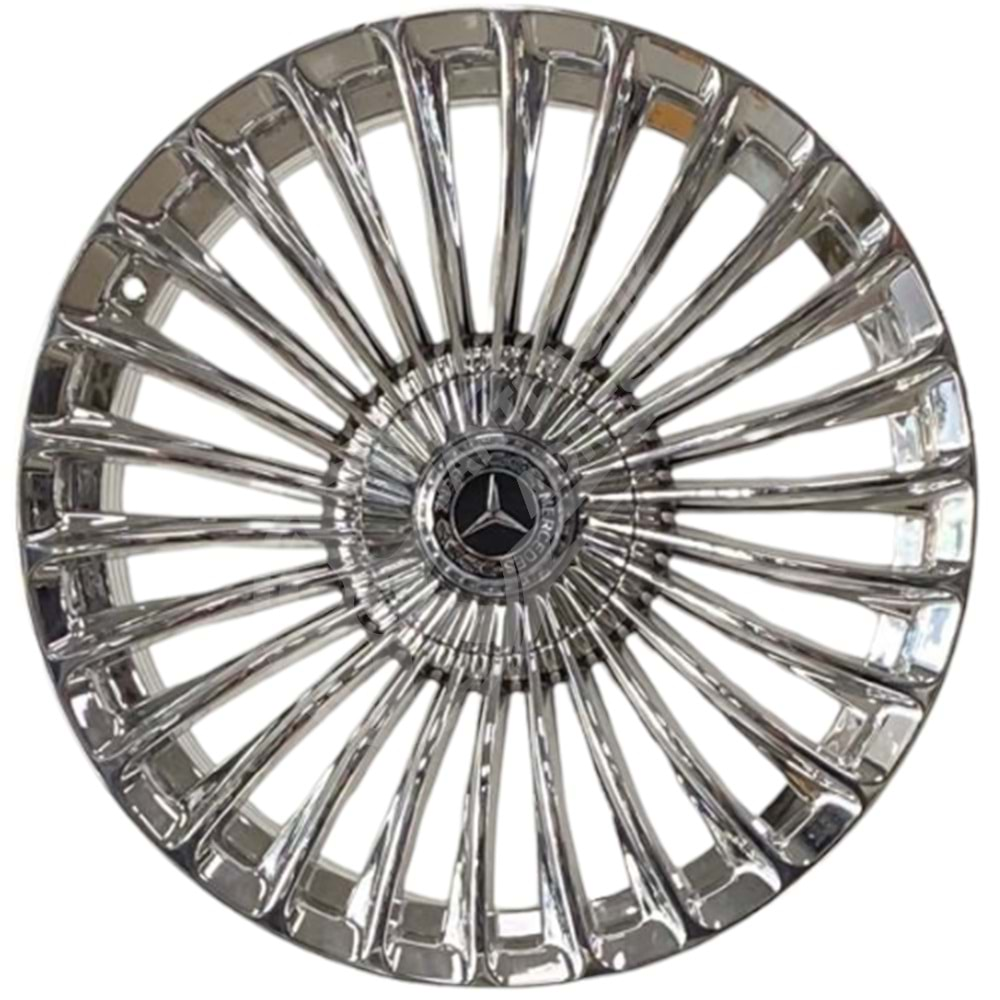 9.5X20 PCD 5X112 R1W-1929 Mercedes Chrome Polish ET35 66.6