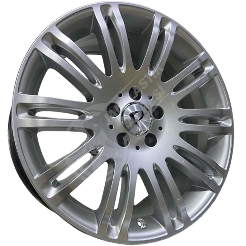 8.5X18 PCD 5X112 BK-590 Silver Mercedes ET38 66.56