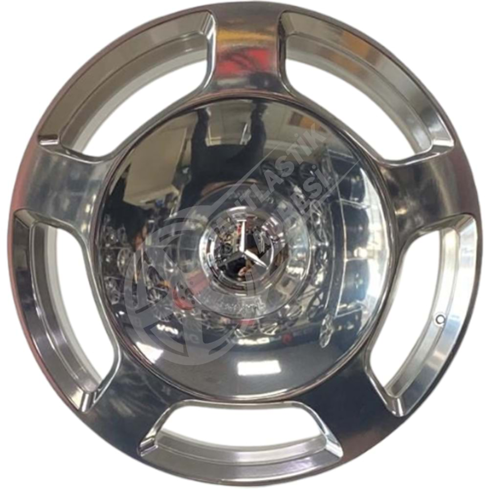 9.5X19 PCD 5X112 R1W-080 Mercedes Chrome Polish ET43 66.6