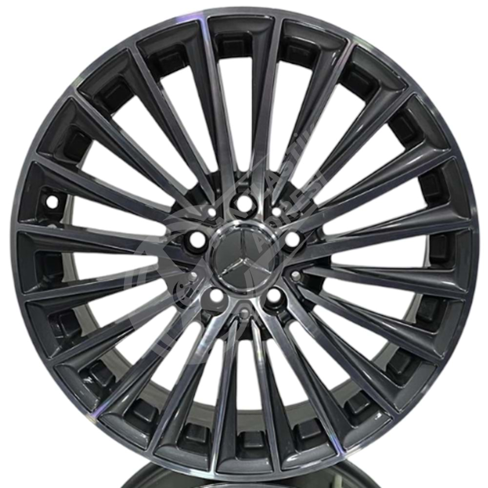 7.5X17 PCD 5X112 BK-5909 Gun Metal Diamond ET45 66.6