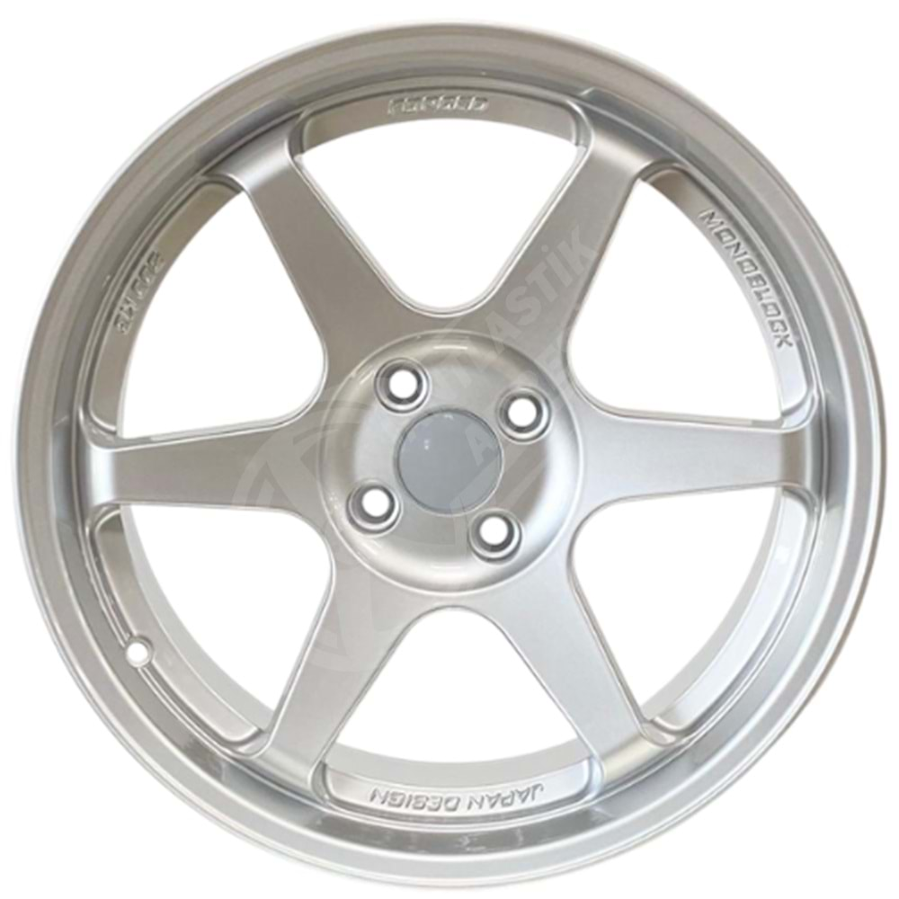 7.5X17 PCD 4X108 DY-1377 Silver ET25 65.1