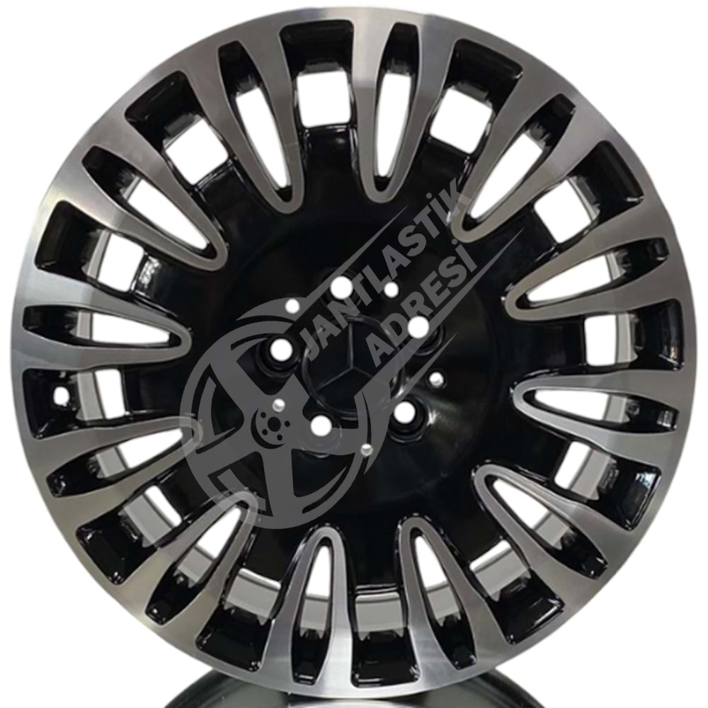 8.0X18 PCD 5X112 F-7727 Black Diamond ET45 66.6