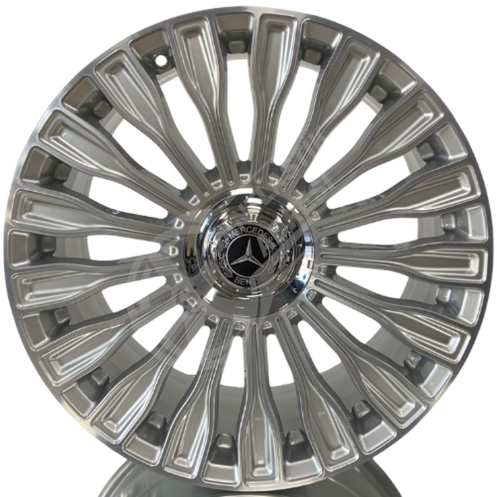 8.5X19 PCD 5X112 R1-328 Silver Diamond ET38 66.6