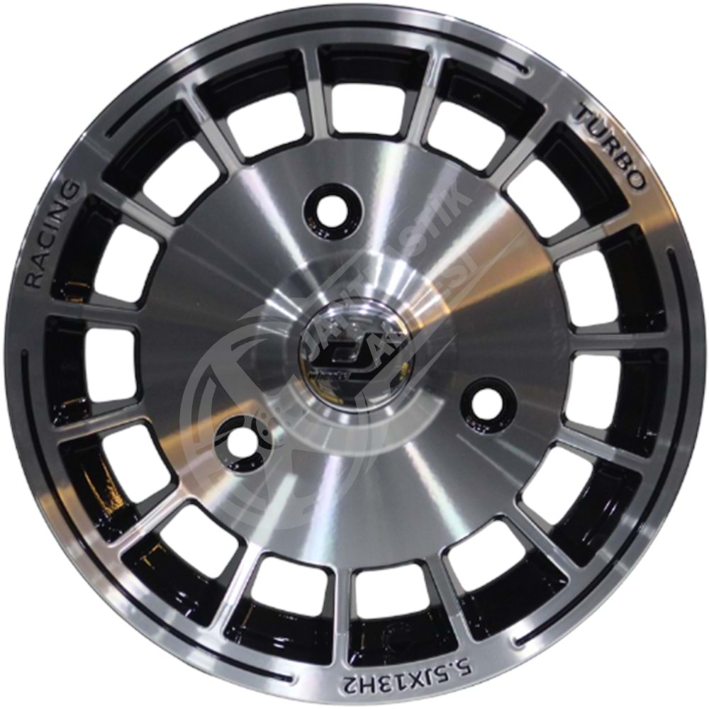 5.5X13 PCD 3X150 DJ-622 Black Diamond ET35 124