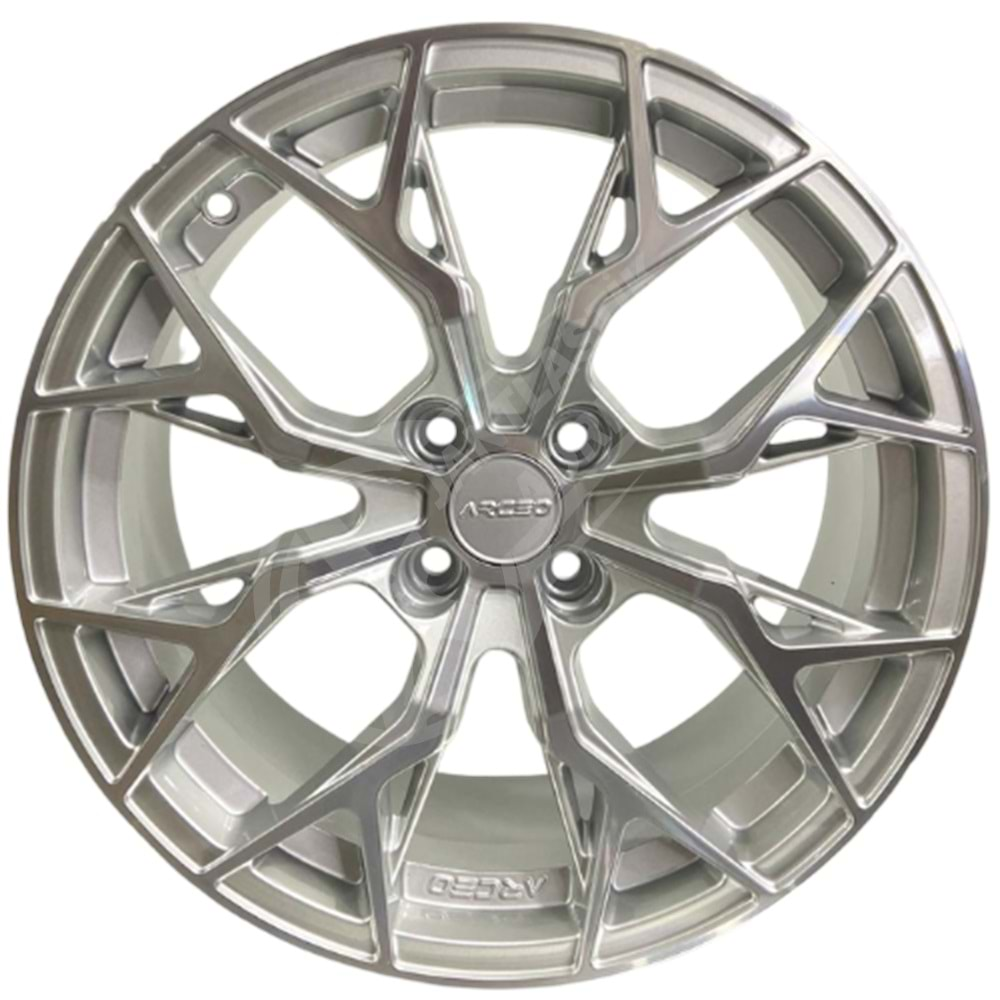 7.5X17 PCD 4X100 M01-10 Silver Diamond Roma ET35 73.1