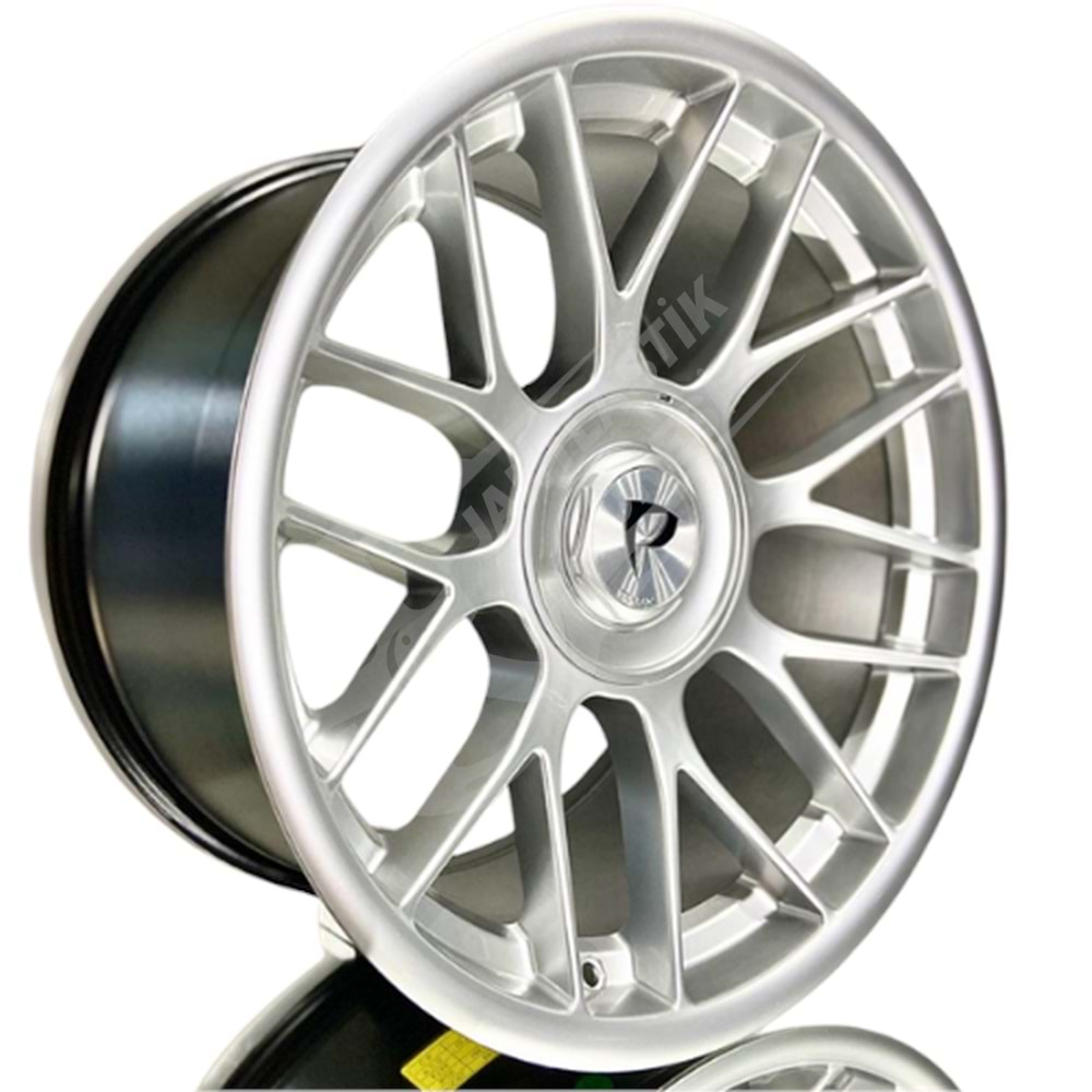 10X18 PCD 5X112 BK-705 Hyper Silver Lemans ET20 73.56