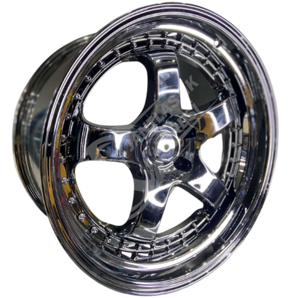 8.5X18 PCD 5X100 R1W-L002 Chrome SSR ET25 73.1