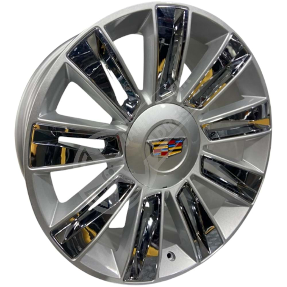 9.0X22 PCD 6X139.7 R1W-L1337 Silver Chr. Cadillac ET25 78.1