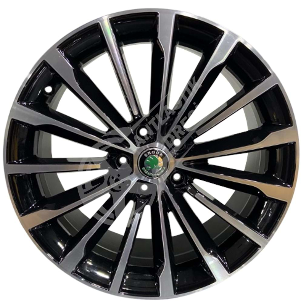 8.0X18 PCD 5X112 EMR-A369 Black Diamond ET44 57.1