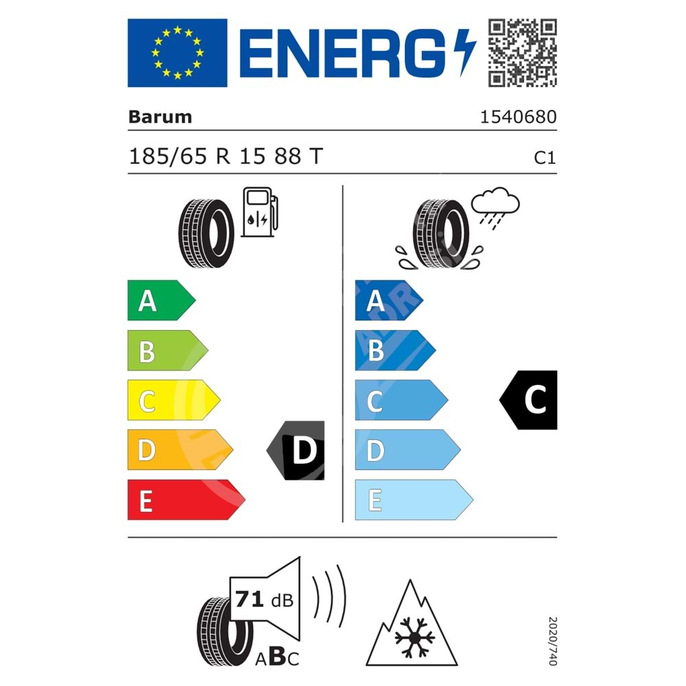 185/65R15 88T Barum Quartaris 5 M+S