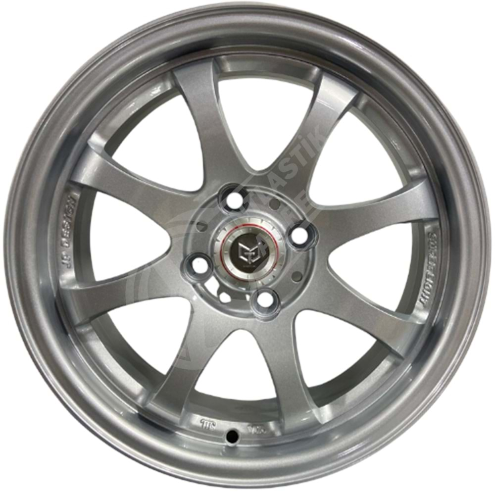 6.0X14 PCD 4X100 Tork-357 Silver ET35 73.1