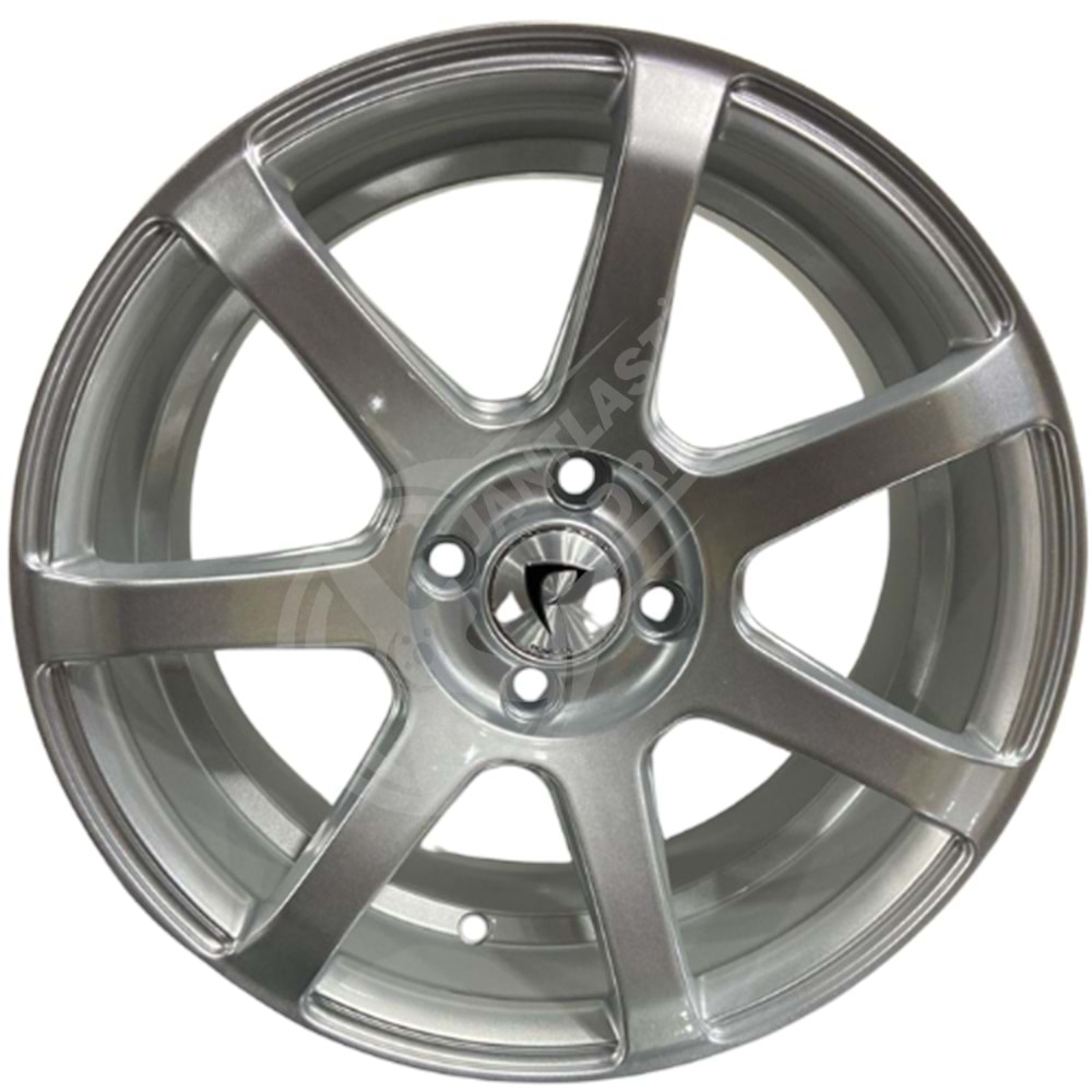 7.0X16 PCD 4X100 BK-5077 Silver ET33 73.1