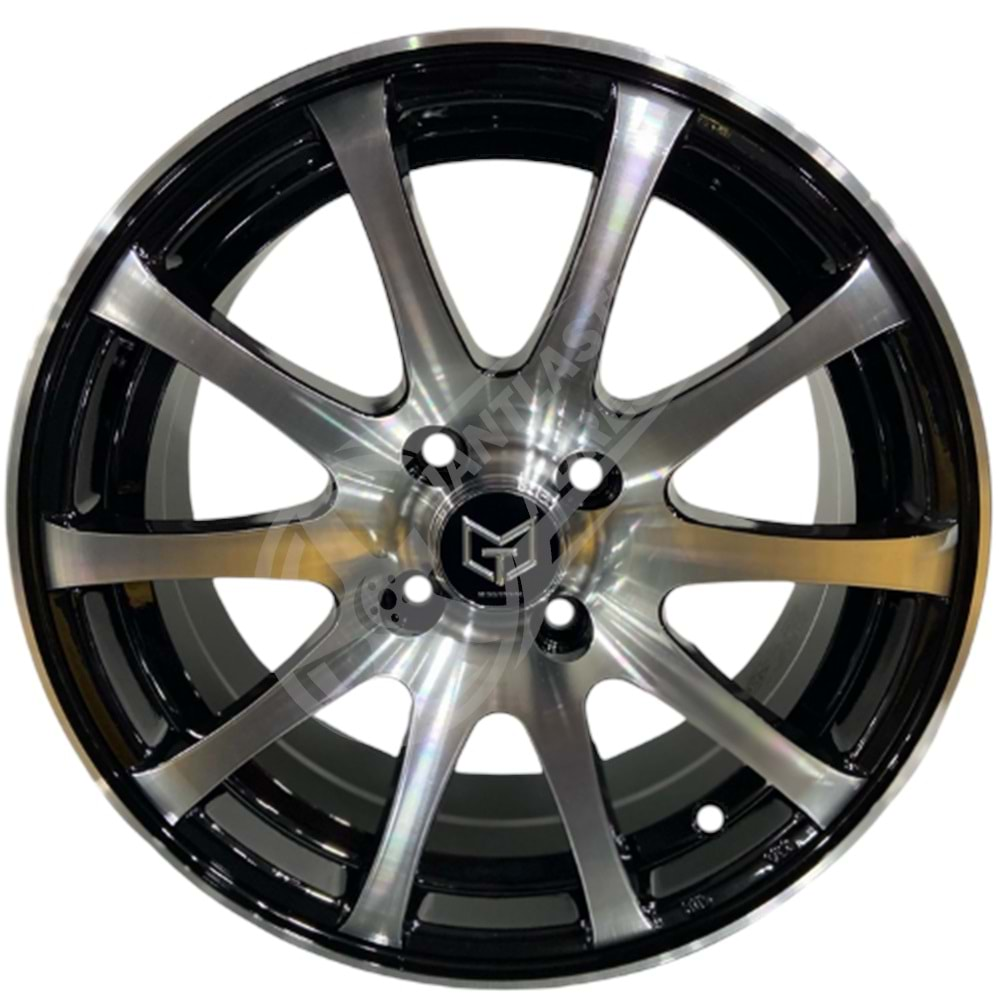 6.5X15 PCD 4X100 Tork-3176 Black Machined ET35 73.1