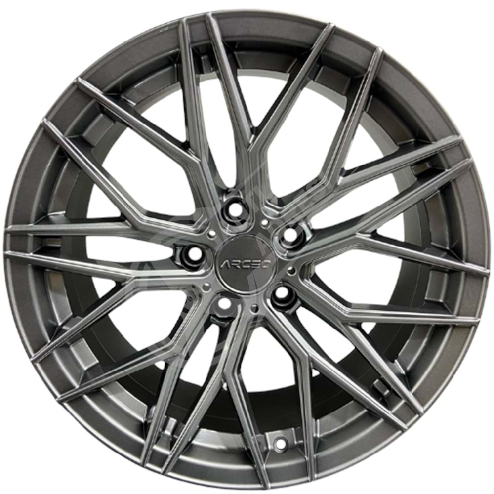 7.5X17 PCD 5X112 ARC 17141 Hyper Black Valencia ET35 73.1