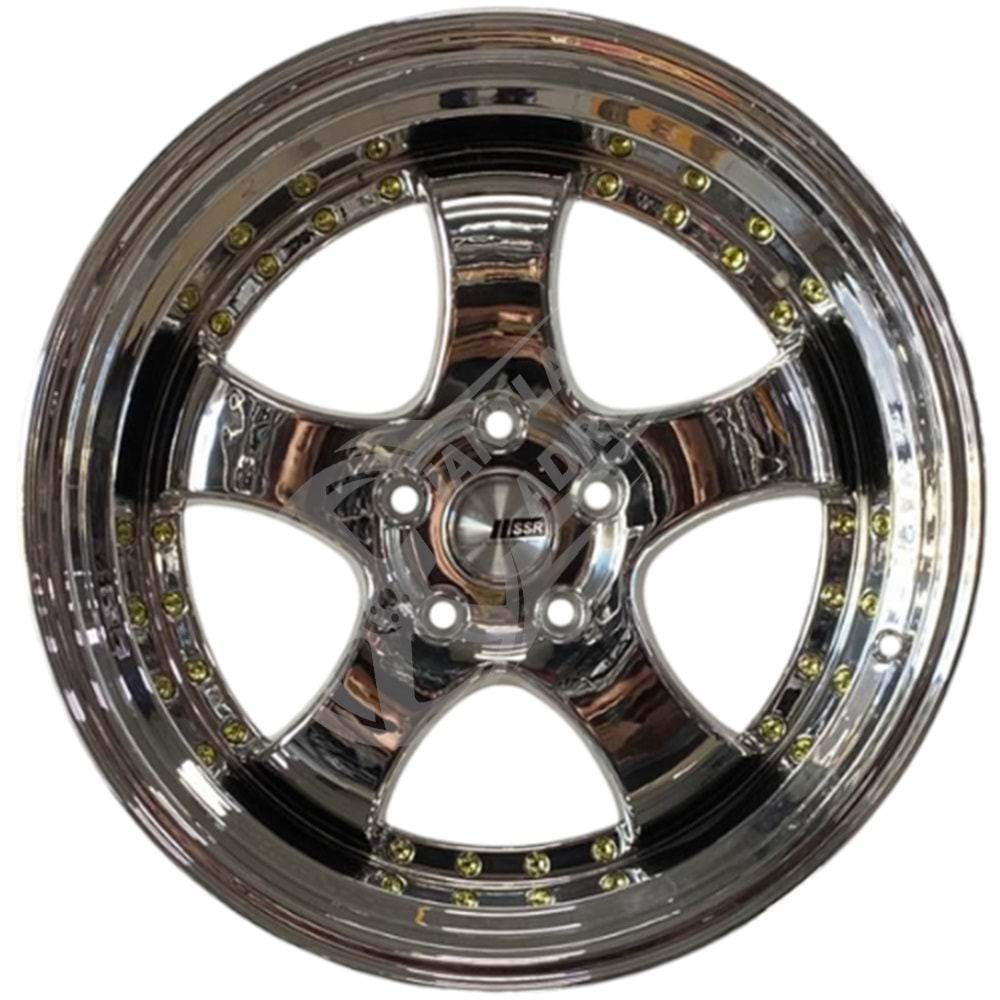 7.5X17 PCD 4X100 EMR L002 Chrome SSR ET35 73.1