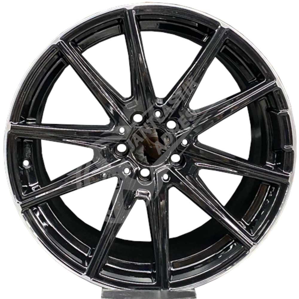 8.5X19 PCD 5X112 EMR A-330 Black ET45 66.6 Front