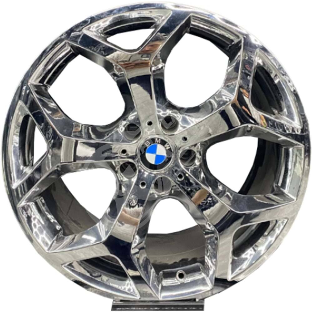 10.5X20 PCD 5X120 BK-158 Chrome ET35 74.1