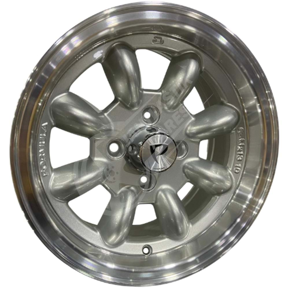 6.0X13 PCD 4X98 BK-292 Silver Machined ET10 73.1