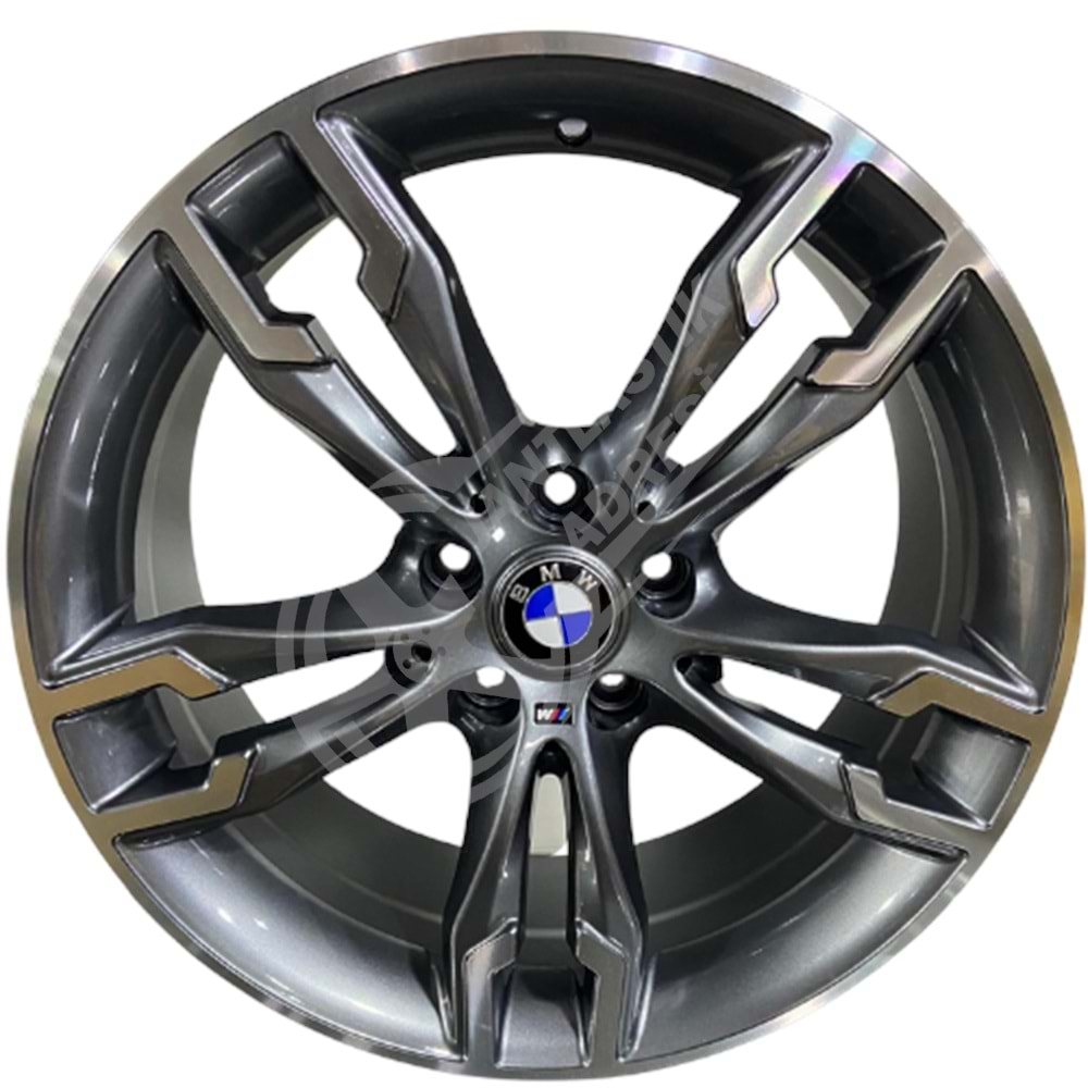 8.0X18 PCD 5X112 R1W-763 Grey Diamond ET35 66.6