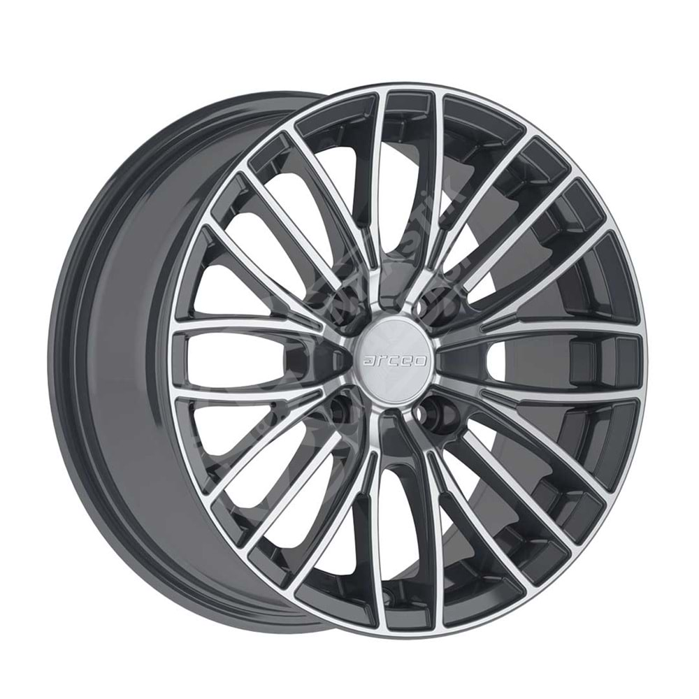 6.5X15 PCD 4X100 EMR-164 Palladium Polished ET35 67.1