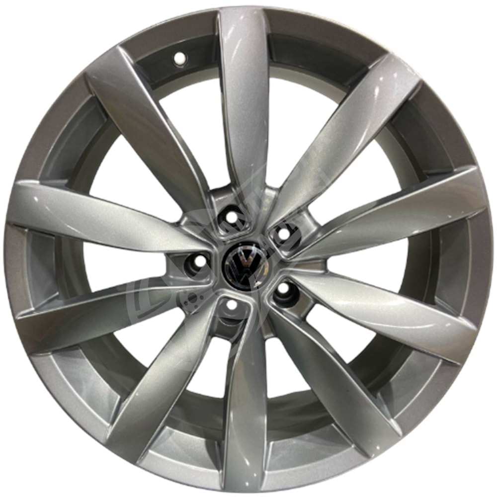 8.0X18 PCD 5X112 R1A-432 Silver Lugano ET41 57.1