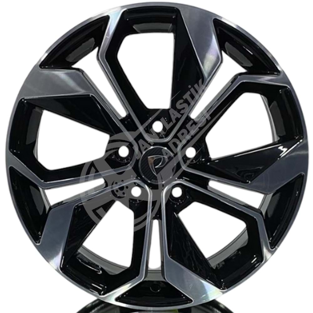 7.5X18 PCD 5X114.3 BK-5168 Black Machined ET45 66.1