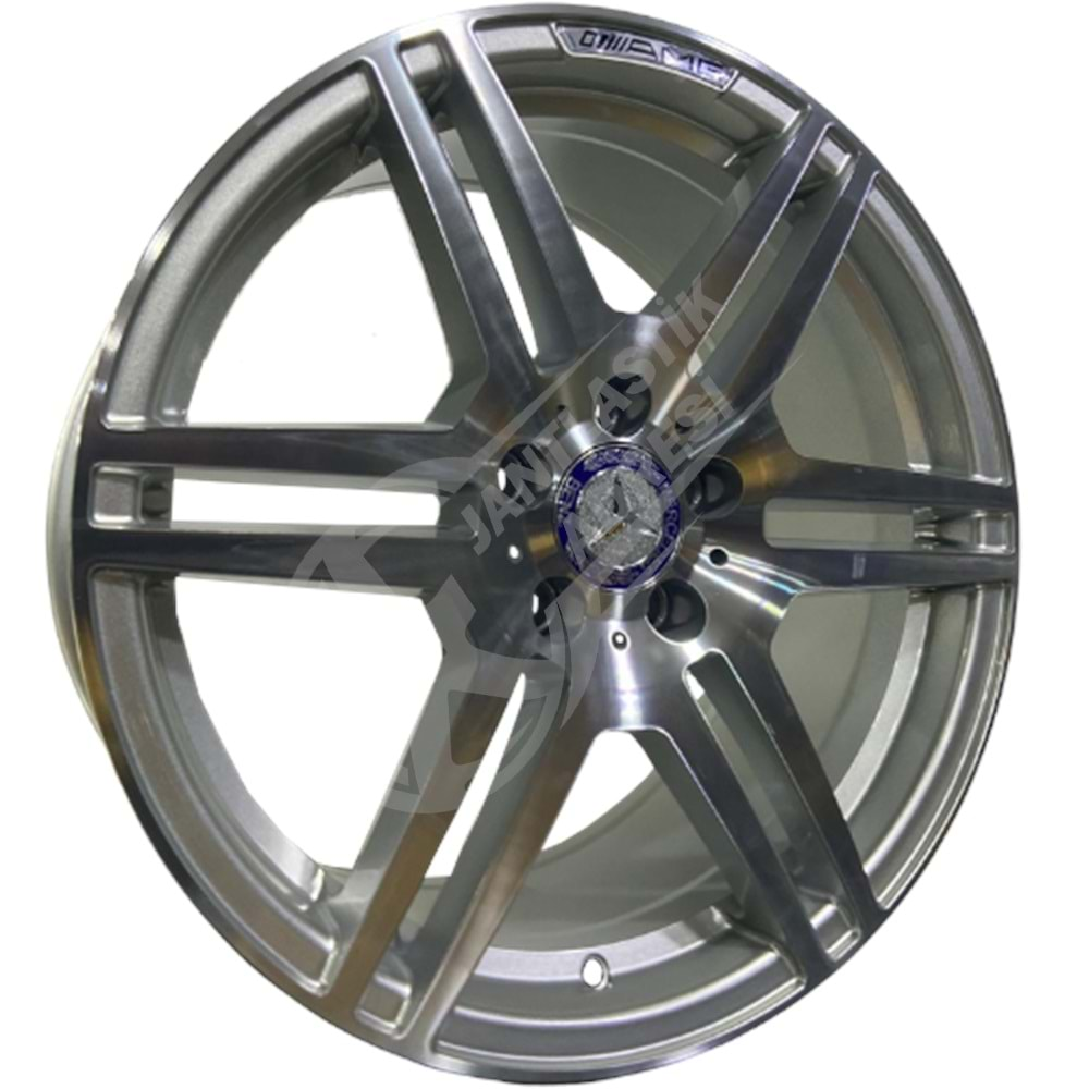 8.5X18 PCD 5X112 BK-3S1244 Silver Mercedes ET48 66.56