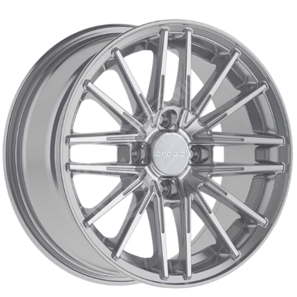 6.5X15 PCD 4X100 EMR-162 Crystal Silver ET35 67.1