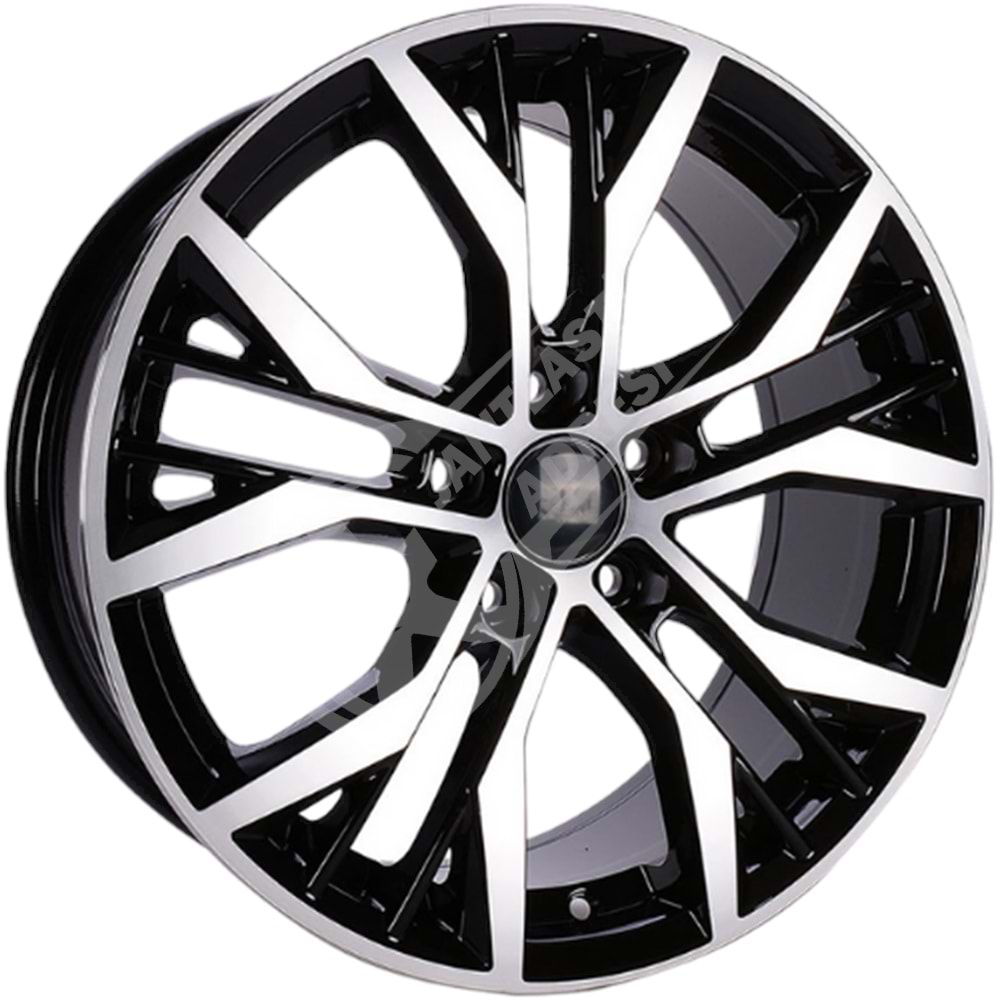 16X7 JANT BK 713 5X112 ET45 57,1 BLACK MACHINED