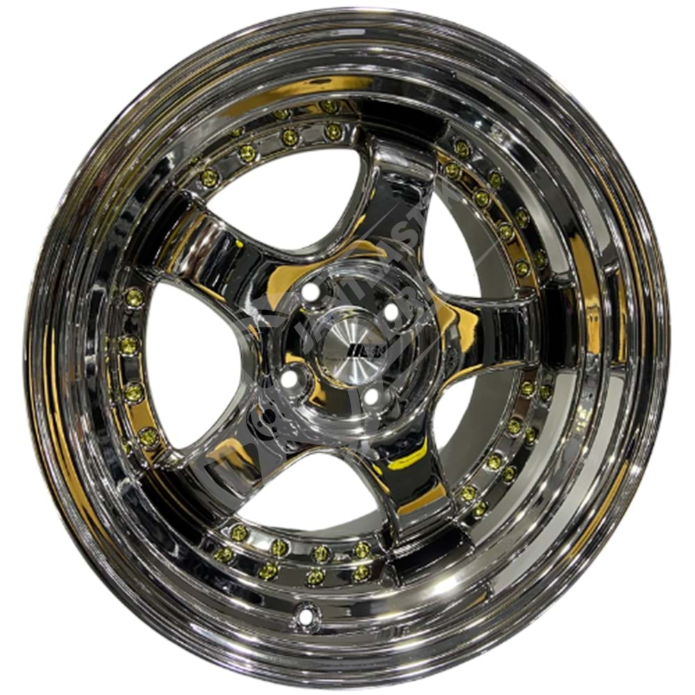 7.0X15 PCD 4X100 EMR-L002 Chrome SSR ET35 73.1