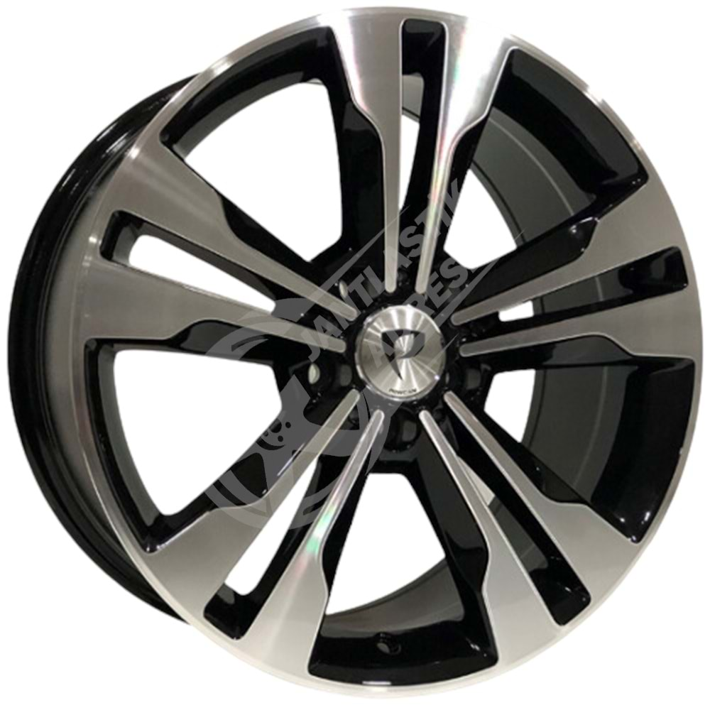 7.5X17 PCD 5X112 BK-754 Black Machined ET45 66.6