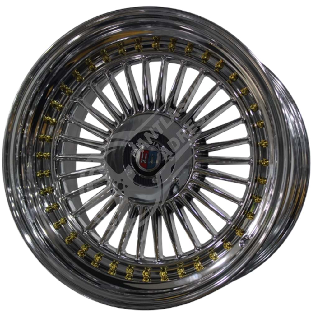 10X16 PCD 4X100 WRS-163 Chrome ET10 73.1
