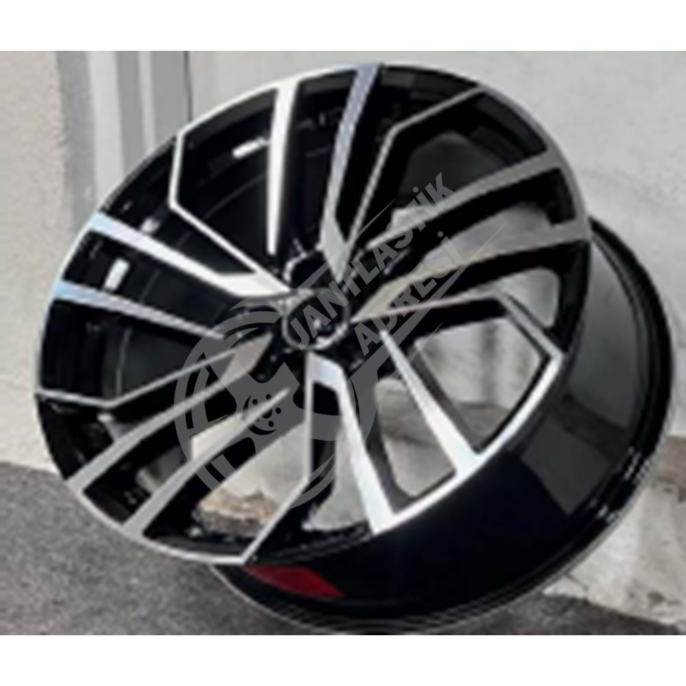 8.5X19 PCD 5X112 R1W HP-3054 Black Machined ET30 66.6