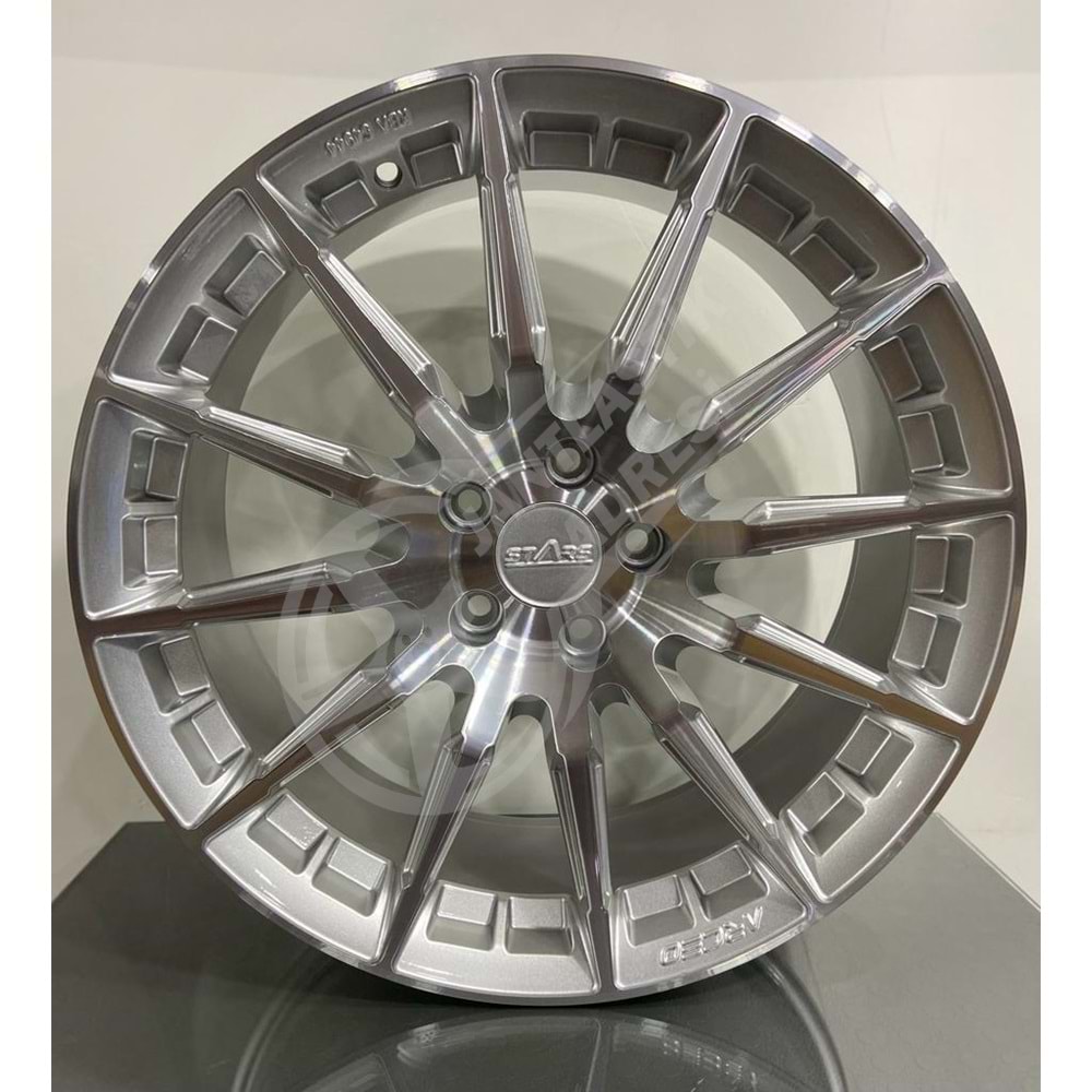 9.0X19 PCD 5X112 ARC ASW-03 Silver Diamond ET42 73.1