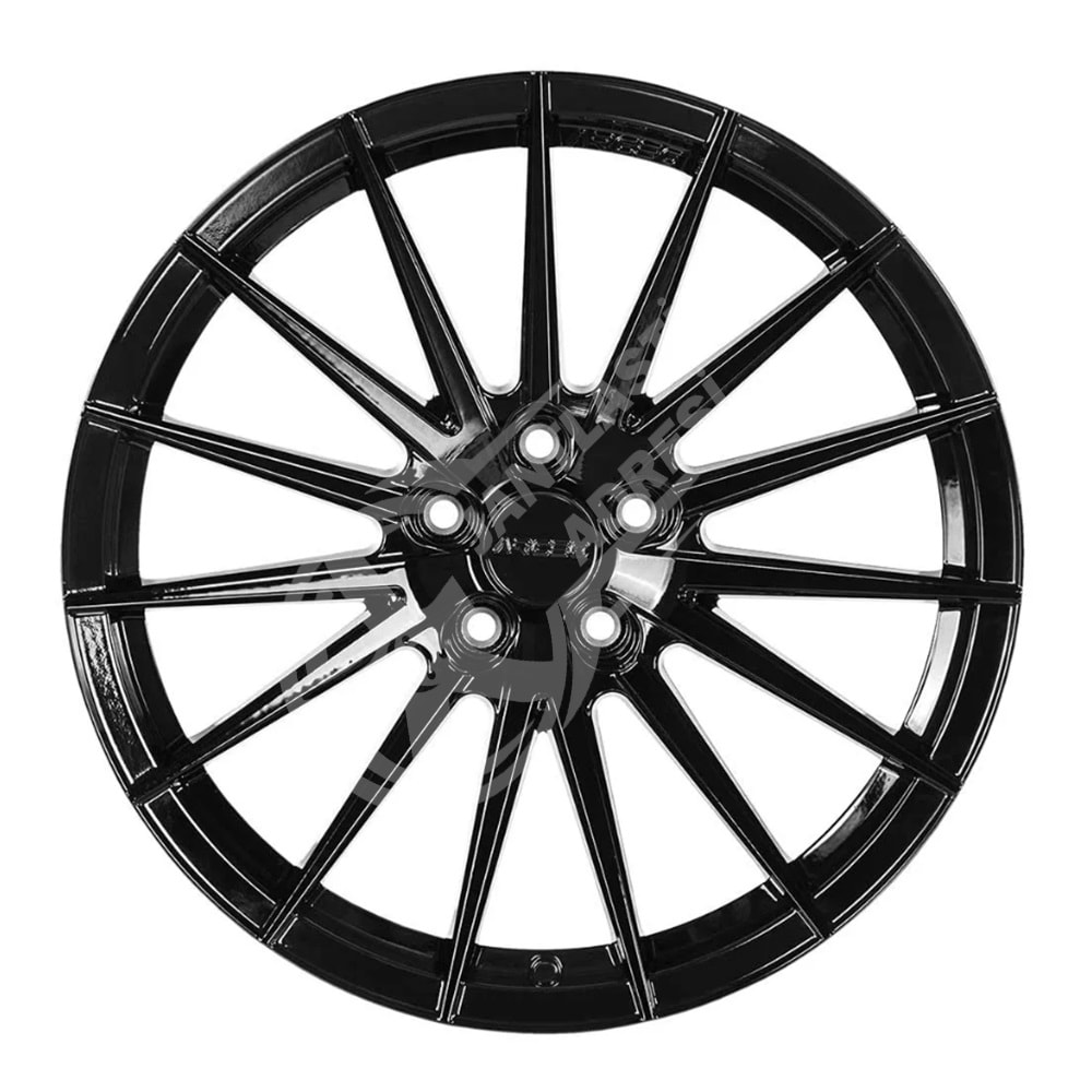 8.0X18 PCD 5X112 ARC S-1013 Glossy Black Lisbon ET35 73.1