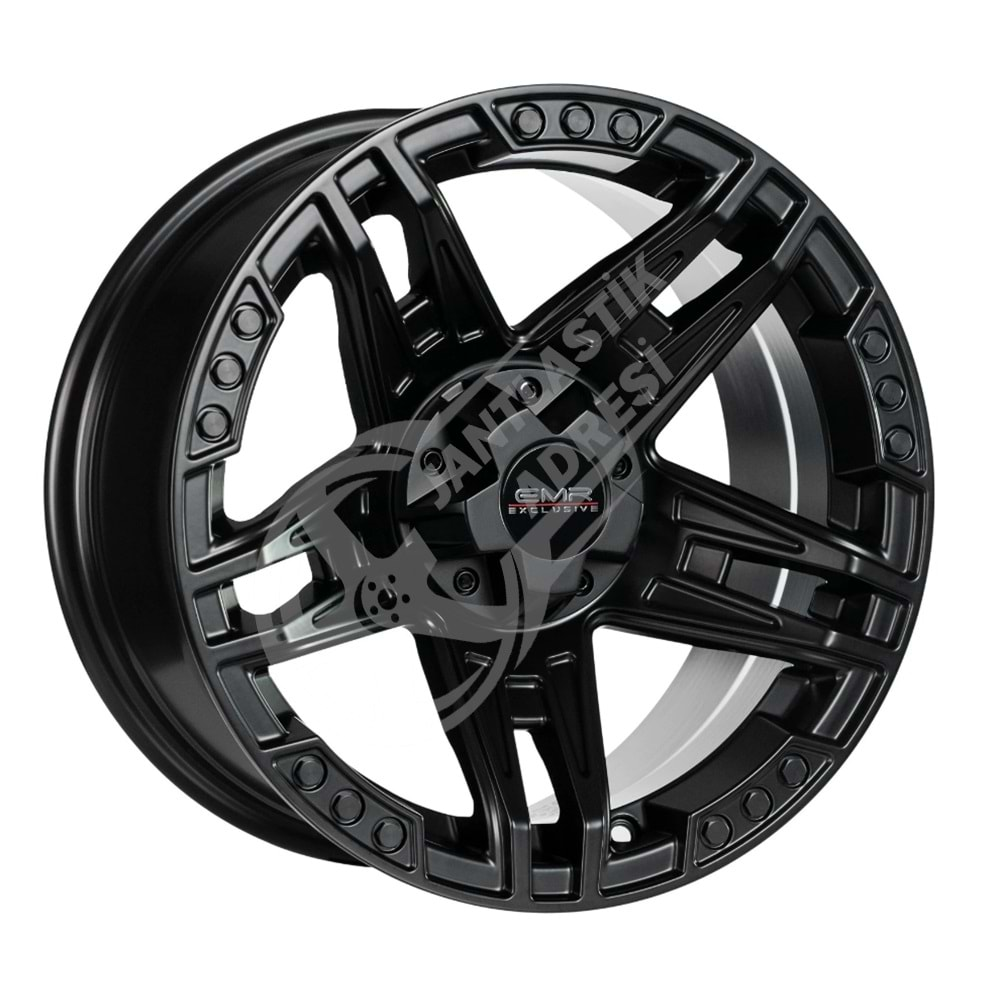 8.0X16 PCD 5X114.3 EMR L-2388 Matte Black ET10 73.1