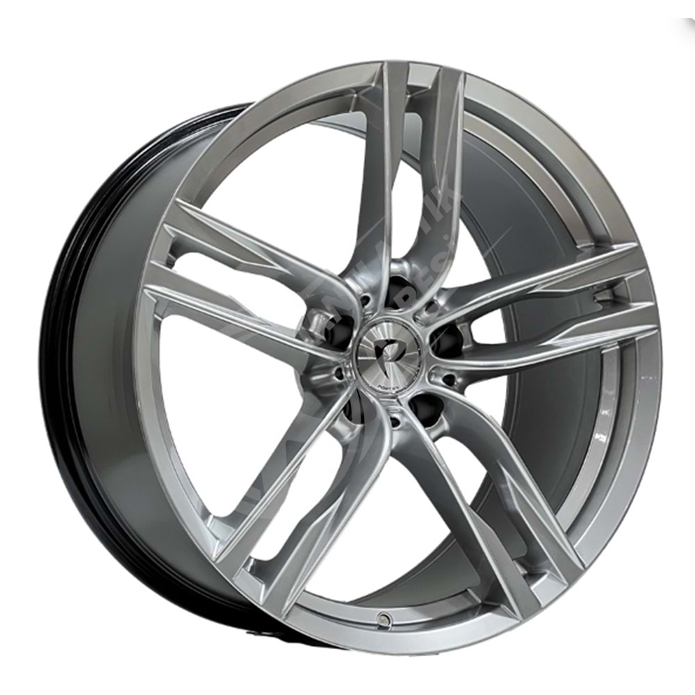 8.5X20 PCD 5X120 BK-1119 Hyper Silver ET30 72.56