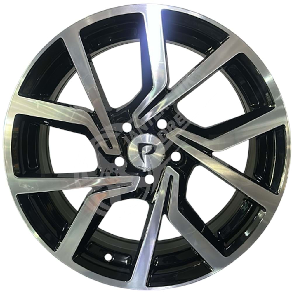 6.5X16 PCD 5X100 BK-5125 Black Machined ET35 57.1