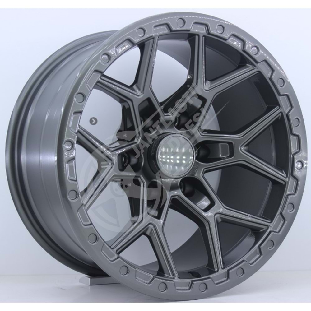 9.0X17 PCD 6X139.7 R1-411 Black ET12 110