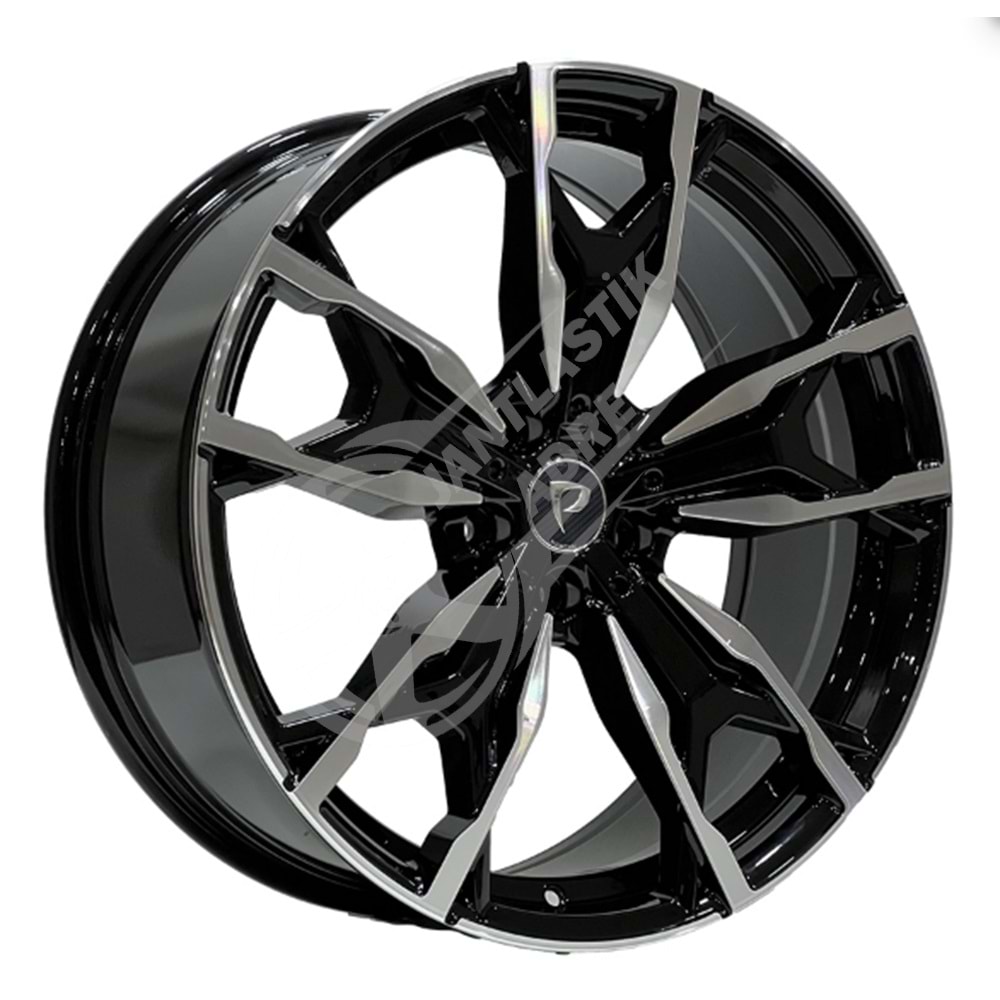 8.0X20 PCD 5X112 BKY-0204 Black Machined ET30 66.6